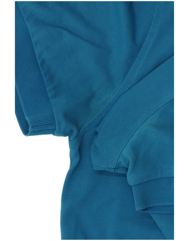 Polo Hugo Boss da uomo vestibilità regolare in cotone blu medio