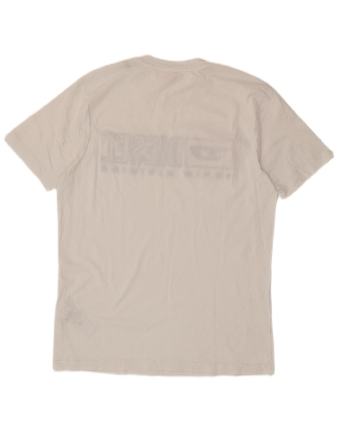 T-shirt grafica da uomo Diesel Top XL in cotone bianco