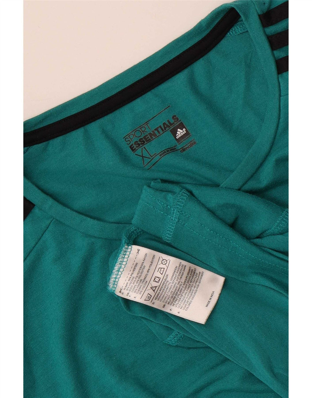 T-shirt Adidas Climalite da uomo Top XL blu poliestere