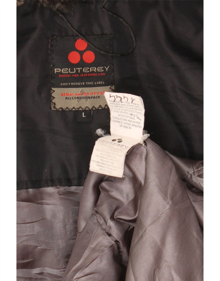 Giacca imbottita da donna PEUTEREY UK 16 Large nera in poliammide