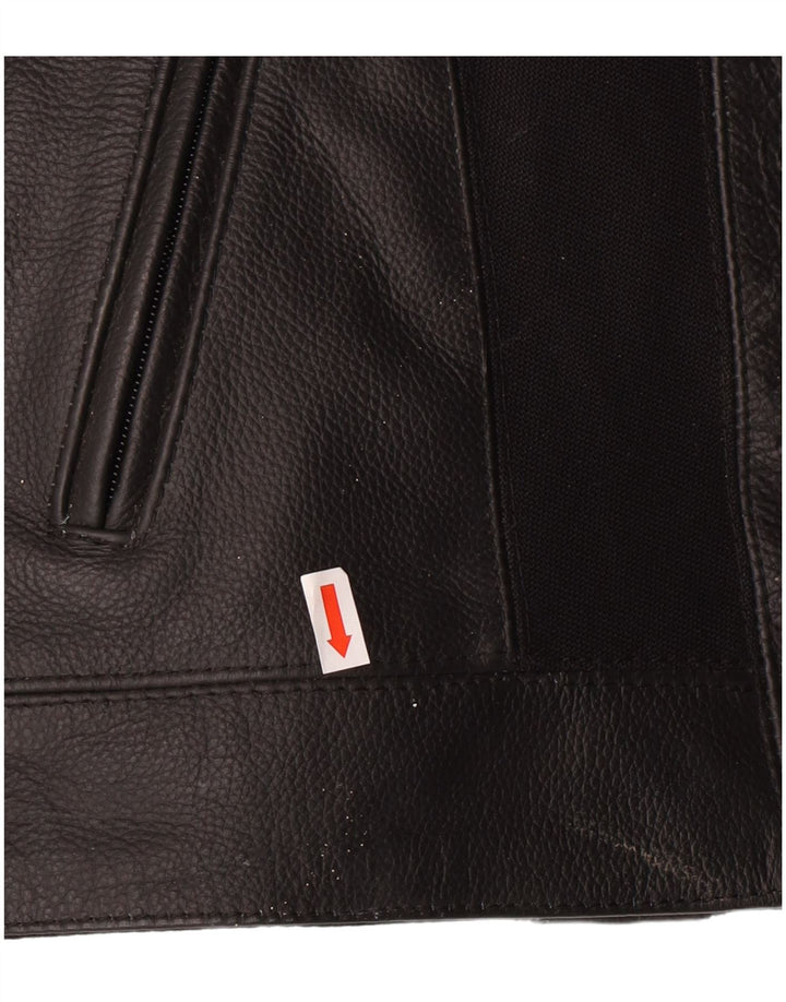 Giacca da motociclista in pelle da donna LEWIS UK 18 XL Pelle nera