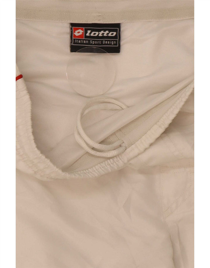 Pantaloncini sportivi da uomo Lotto Large bianchi