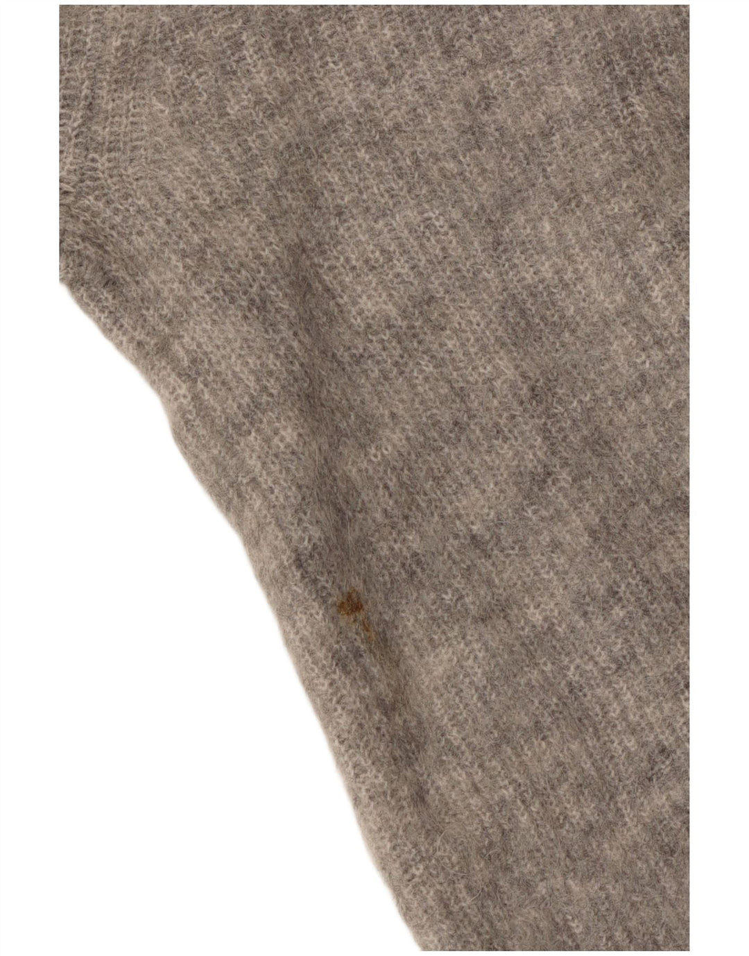 Maglione ZARA da donna corto con scollo a V UK 14 grigio medio screziato