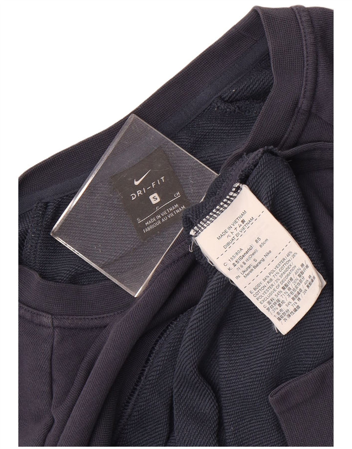 Felpa oversize da donna Nike Dri Fit, maglione, UK 10, piccola, blu navy