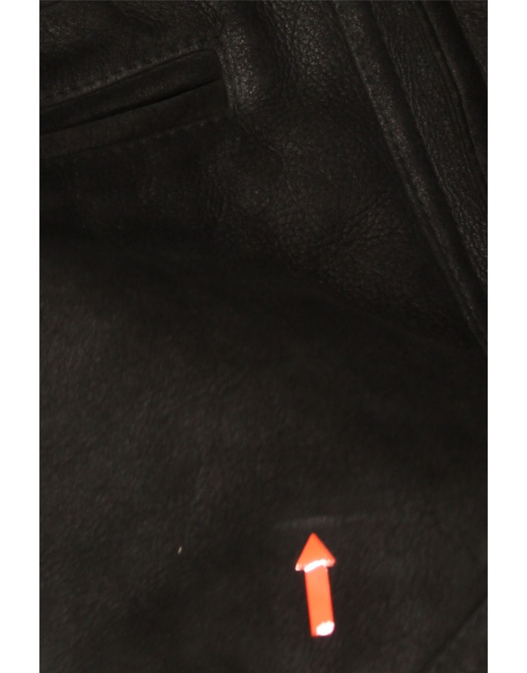 Giacca in shearling vintage da uomo IT 54 2XL Shearling nero
