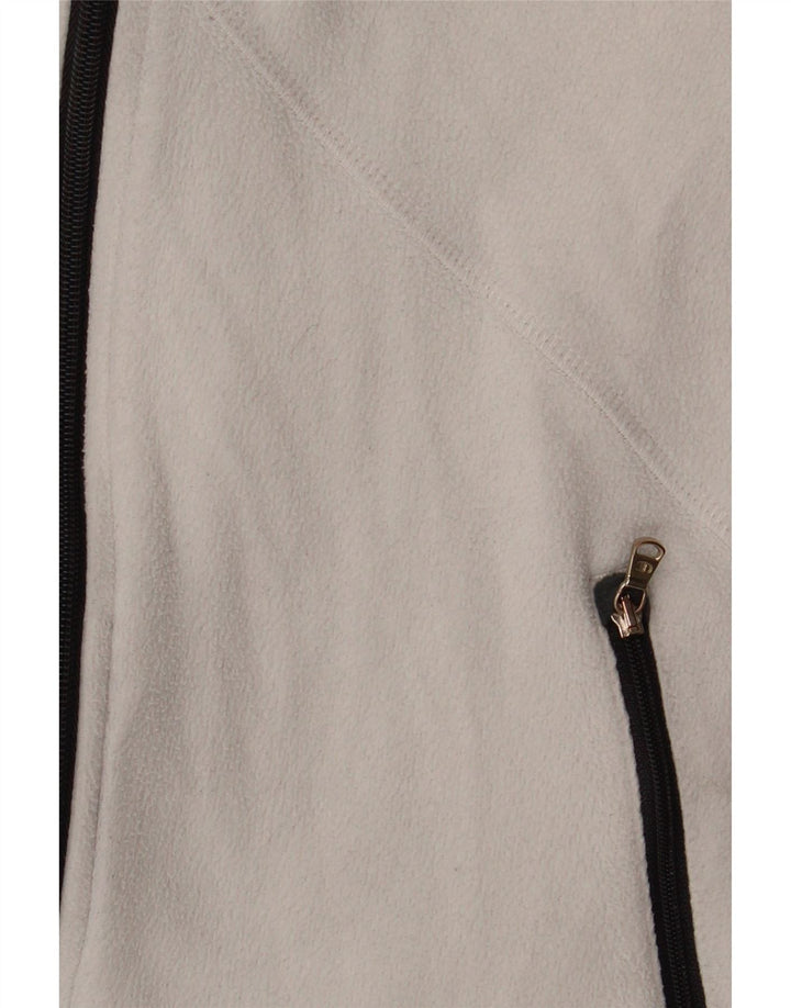 Giacca in pile grafica da donna Champion UK 10 Small Poliestere bianco