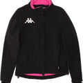 KAPPA Womens Windbreaker Jacket UK 12 Medium Black Polyamide | Vintage Kappa | Thrift | Second-Hand Kappa | Used Clothing | Messina Hembry 