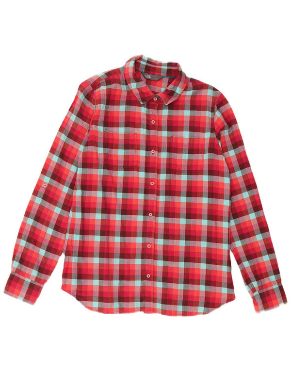 Camicia in flanella da donna The North Face UK 16 Cotone a quadri rossi grandi