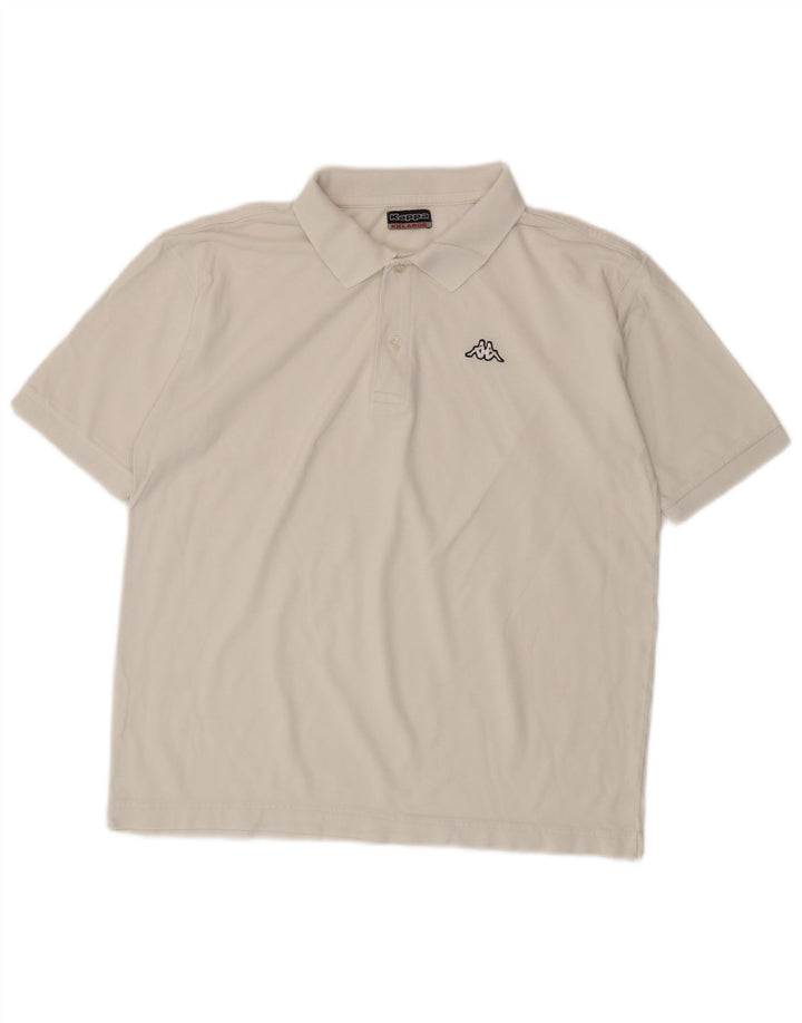 Polo Kappa da uomo 2XL Bianca