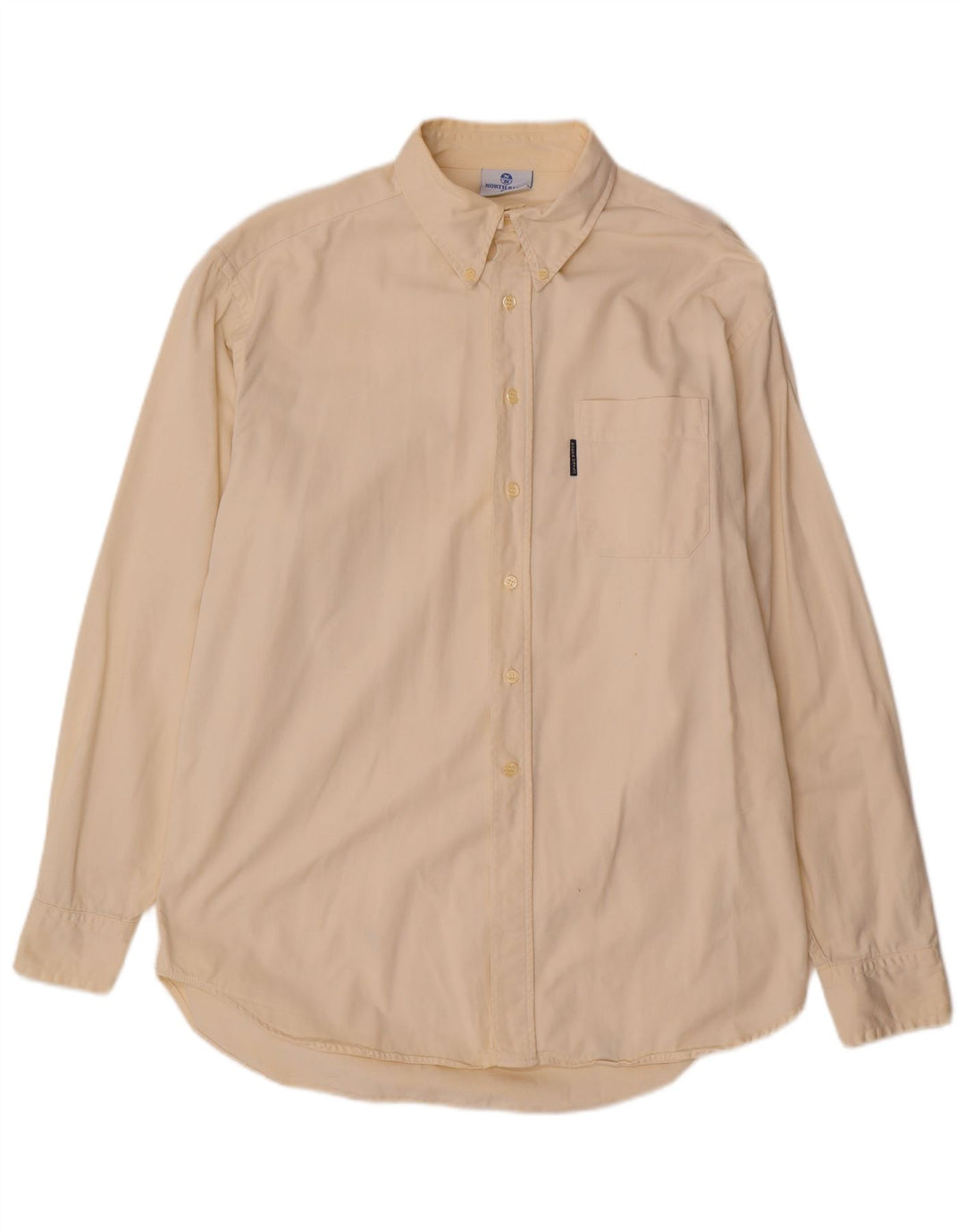 Camicia da uomo North Sails Large in cotone bianco sporco