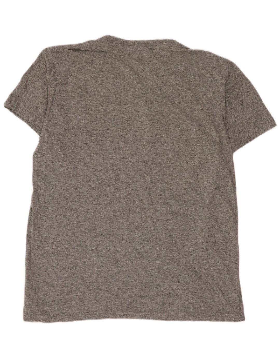 T-shirt grafica da uomo Diesel Top grande in cotone grigio