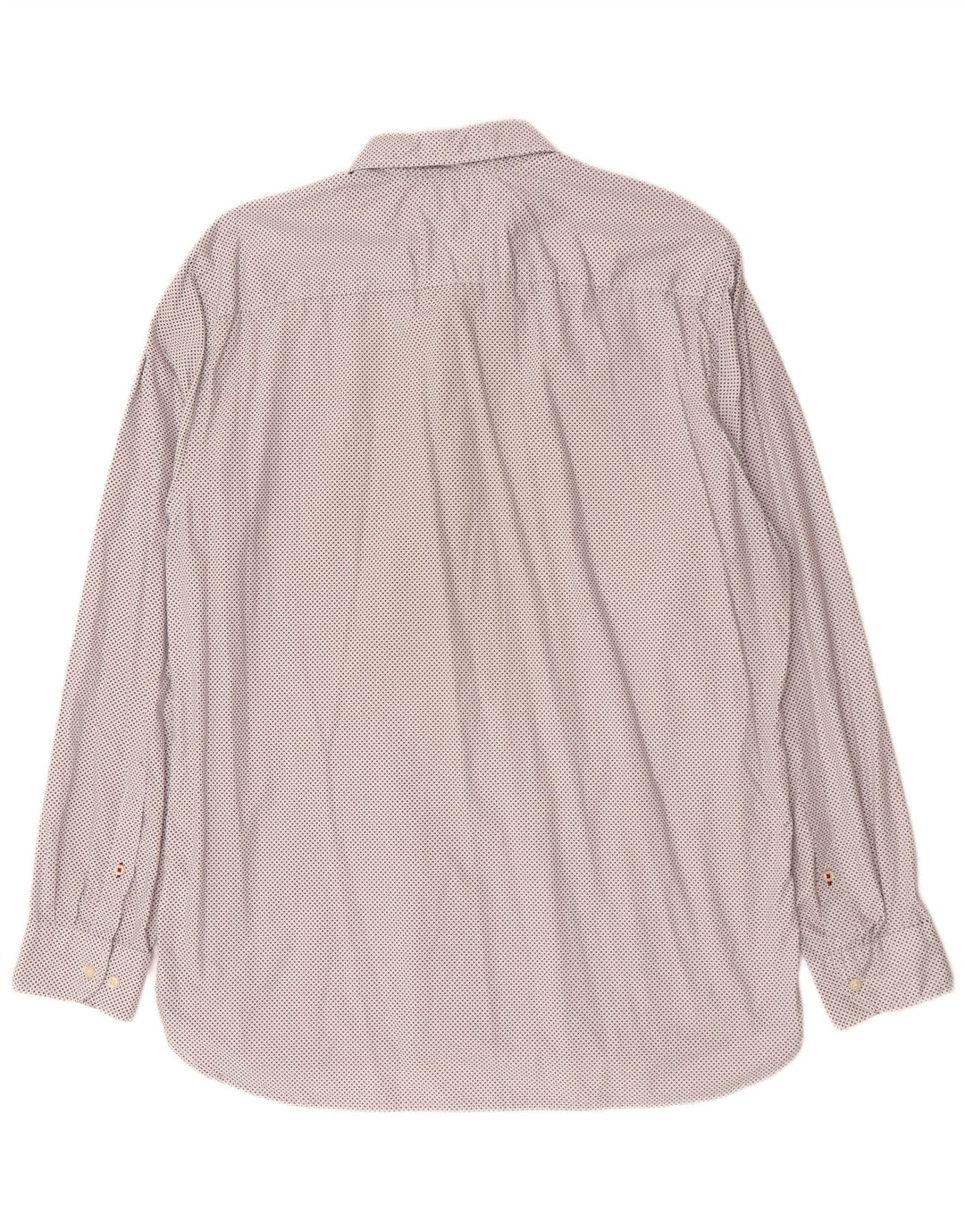 TOMMY HILFIGER Camicia da uomo vestibilità regolare XL cotone maculato bianco