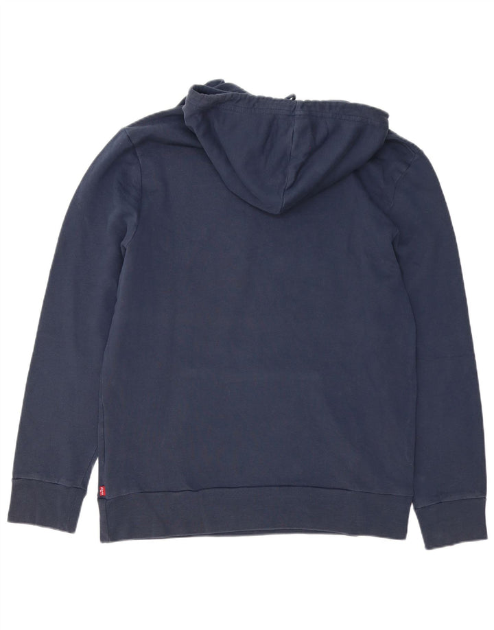 Maglione con cappuccio grafico da uomo Levi's grande in cotone blu navy