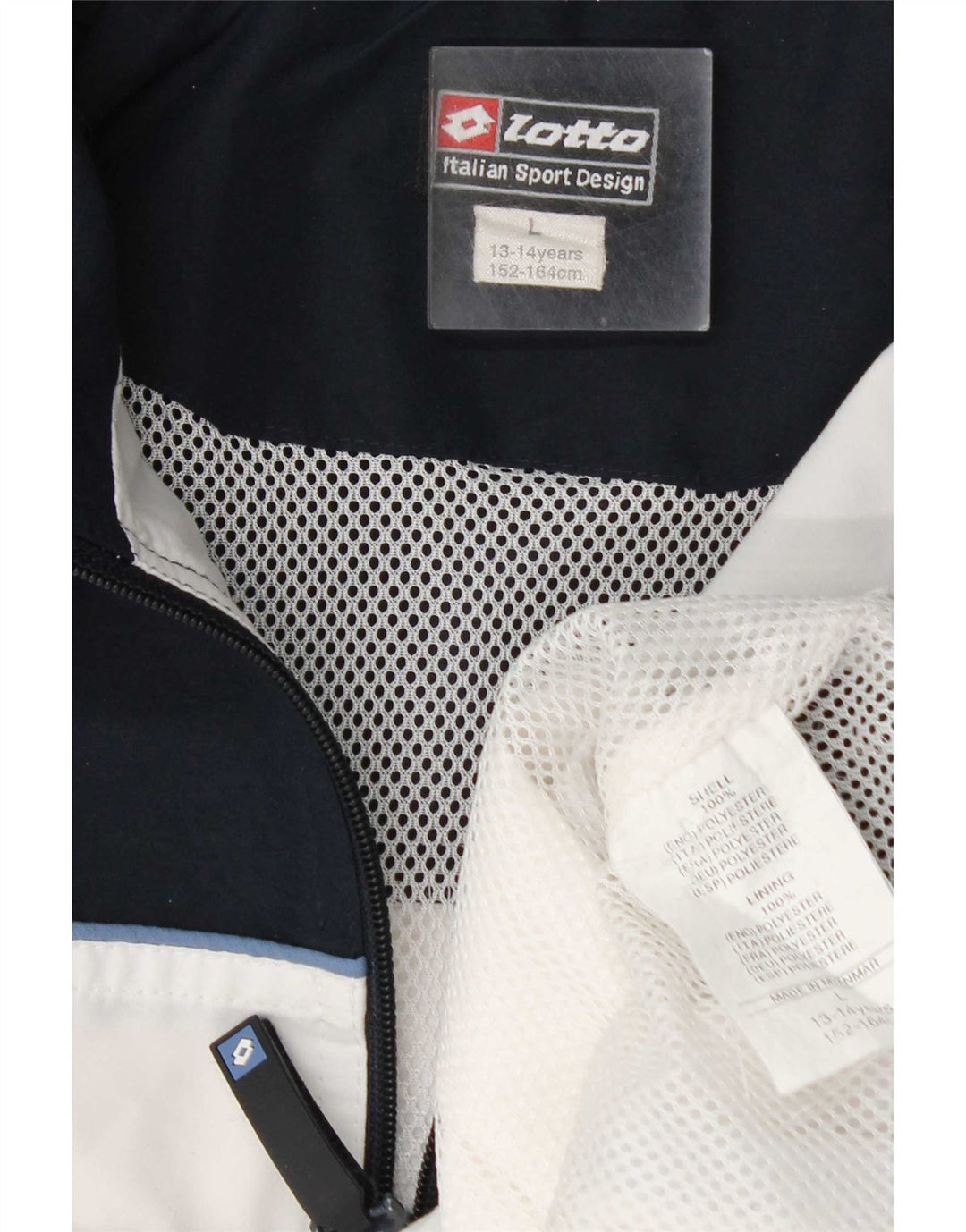 Giacca da tuta da ragazzo Lotto 13-14 anni Large White Colourblock