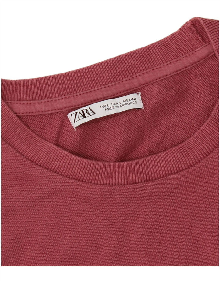 T-shirt Zara da uomo grande rosa