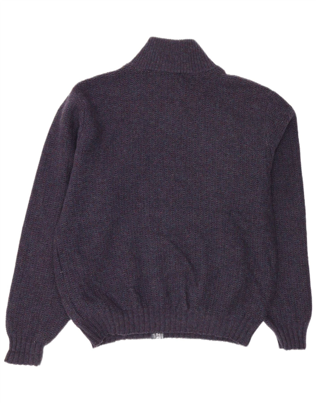 Maglione cardigan da uomo L.L.Bean grande lana blu navy