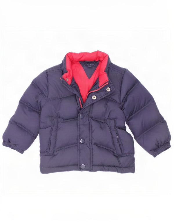 Giacca imbottita Tommy Hilfiger da neonato 12-18 mesi in nylon blu navy