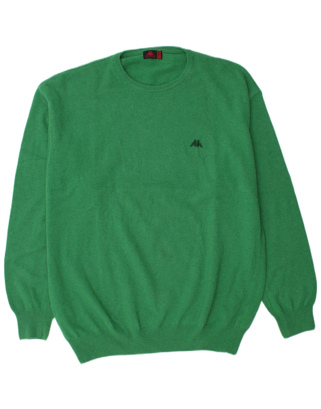 Maglione maglione girocollo da uomo Kappa 3XL verde lana d'agnello