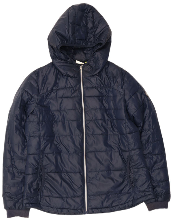 Giacca imbottita con cappuccio da donna Diadora UK 20 2XL poliestere blu navy