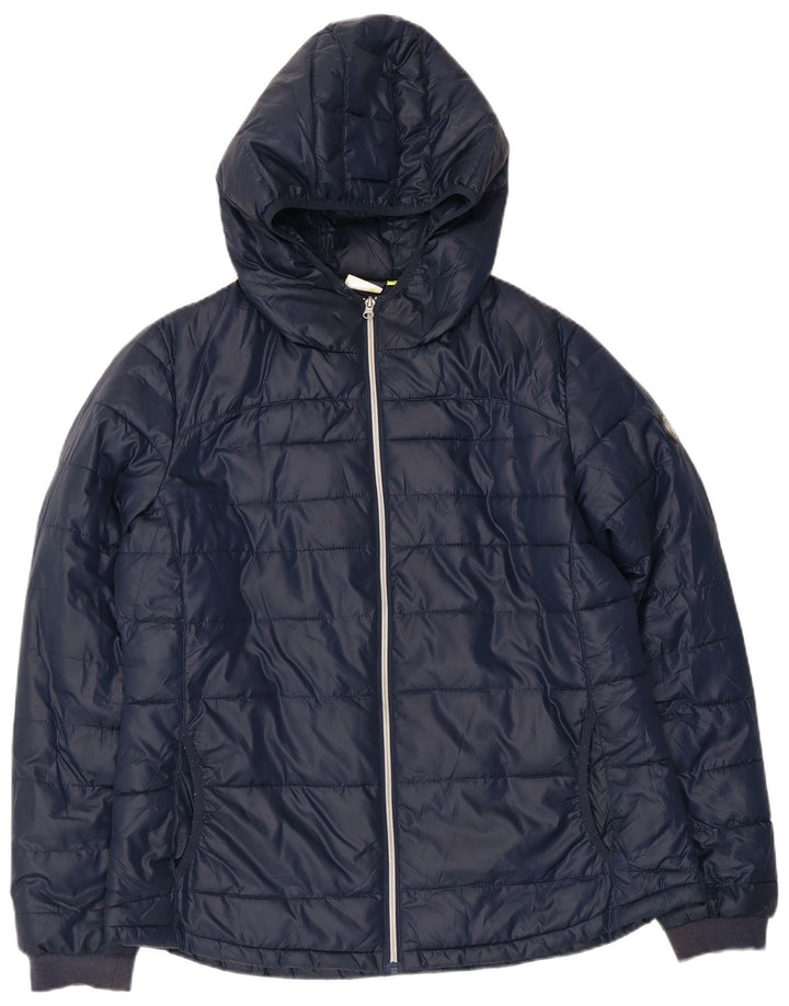 Giacca imbottita con cappuccio da donna Diadora UK 20 2XL poliestere blu navy