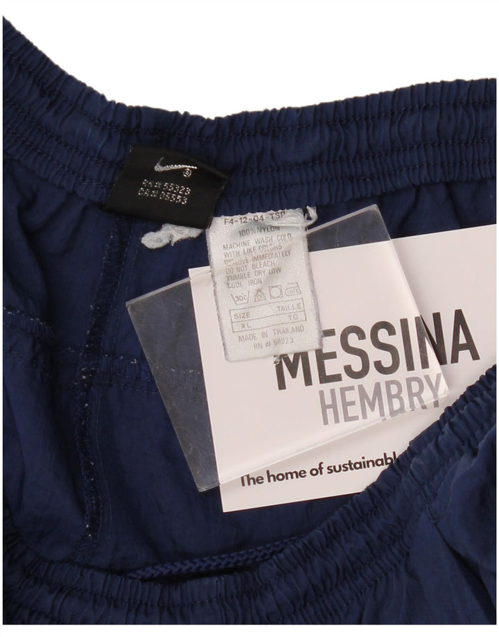 NIKE Pantaloni da tuta da uomo Joggers XL Navy Blu Nylon