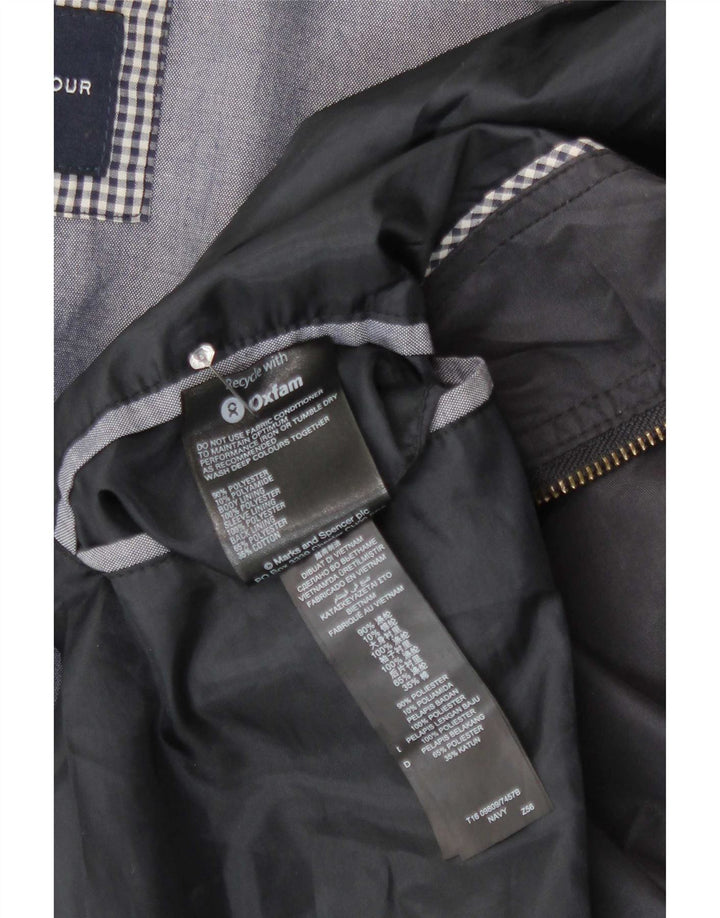 Giubbotto bomber da uomo Marks & Spencer blu Harbour 2XL poliestere blu scuro