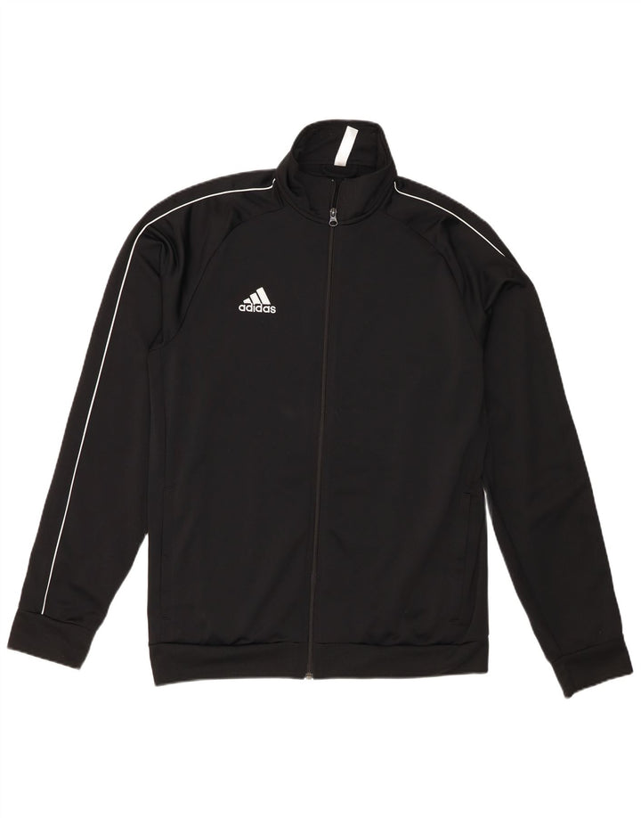 Giacca da ginnastica da uomo Adidas Large nera in poliestere