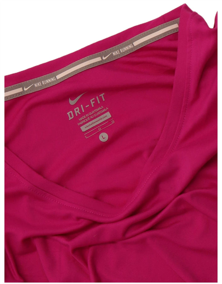 Maglietta Nike Dri Fit da donna, taglia UK 14, grande, rosa