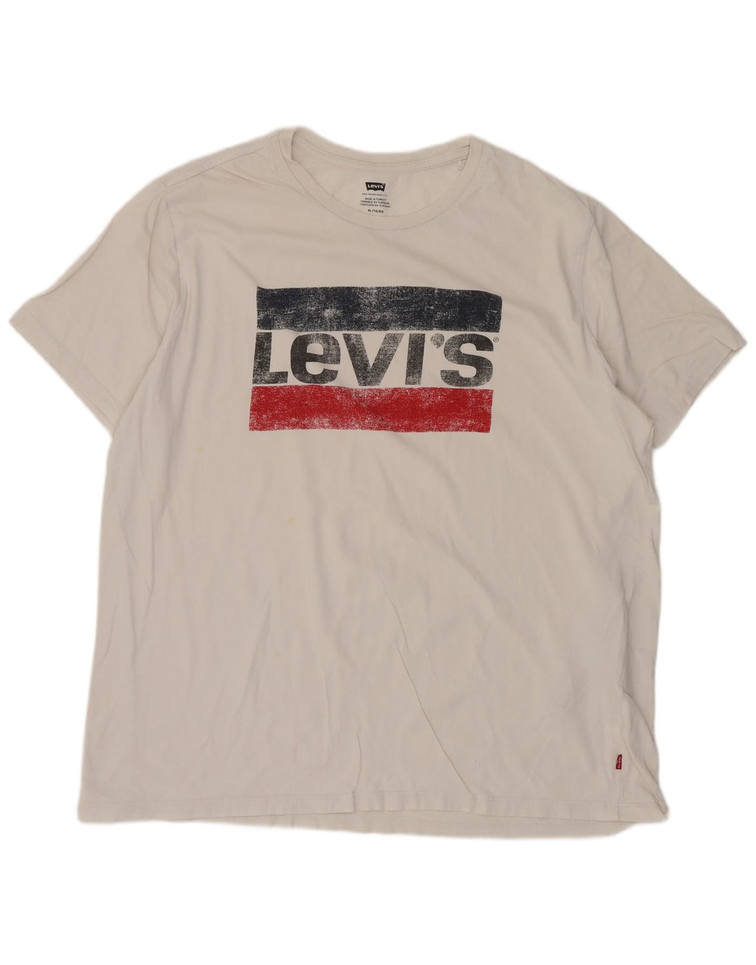 T-shirt grafica da uomo Levi's Top XL in cotone bianco