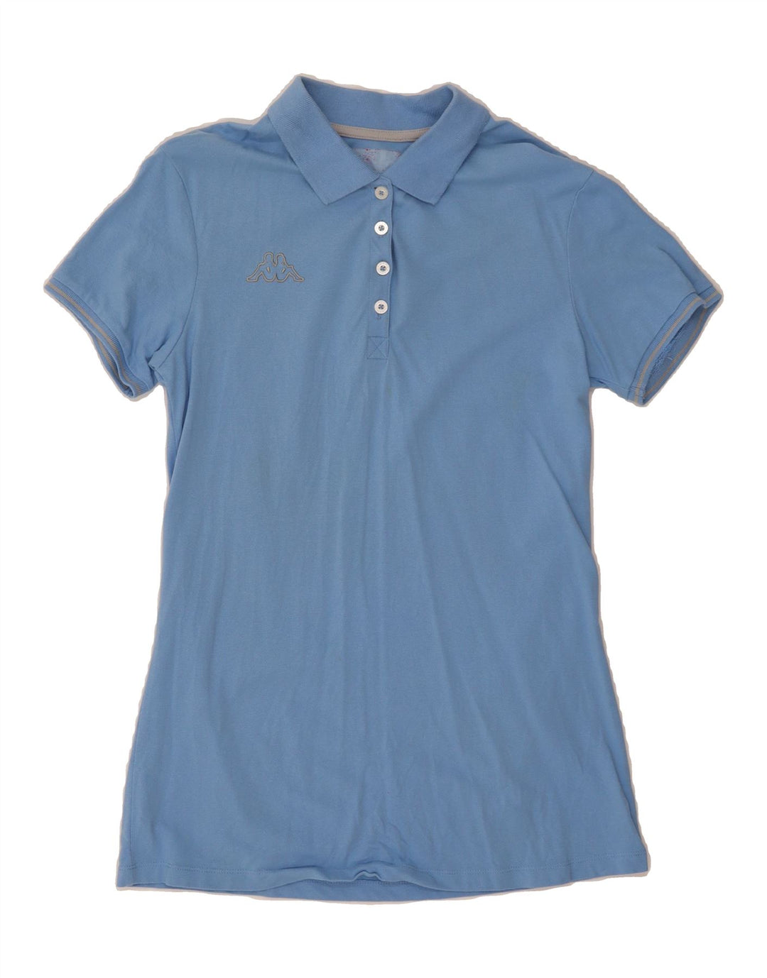 KAPPA Womens Polo Shirt UK 12 Medium Blue Vintage Kappa and Second-Hand Kappa from Messina Hembry 