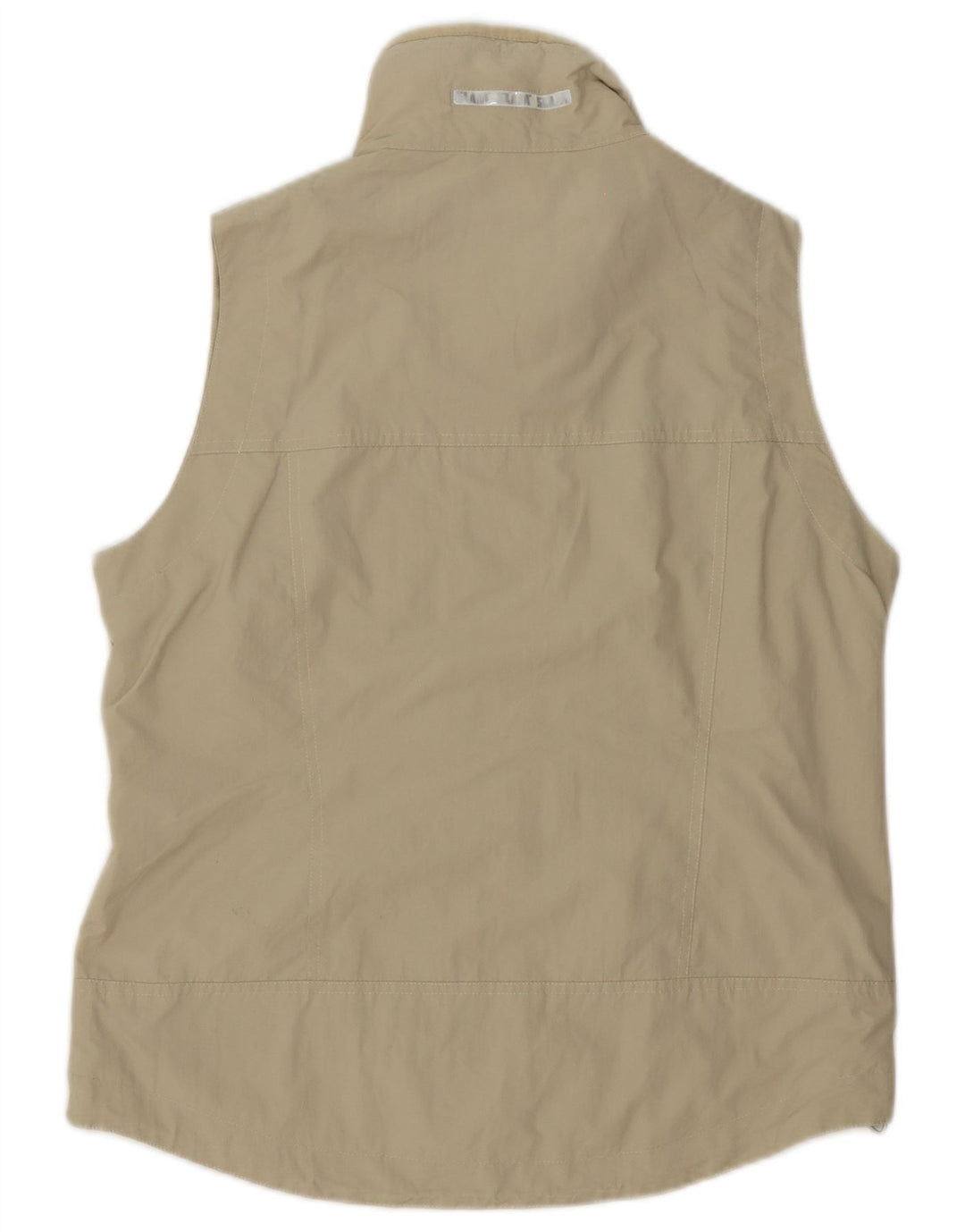 Giacca da ginnastica senza maniche da uomo Slam in nylon beige medio