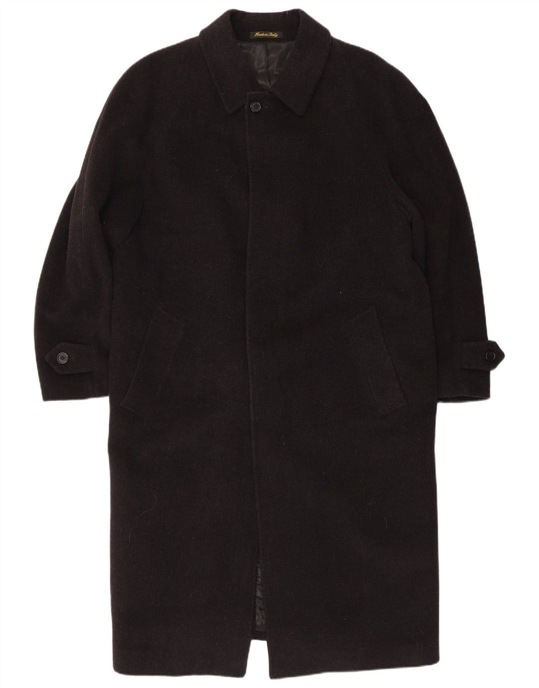 Cappotto Uomo Mario Valente IT 52 XL Lana Nera