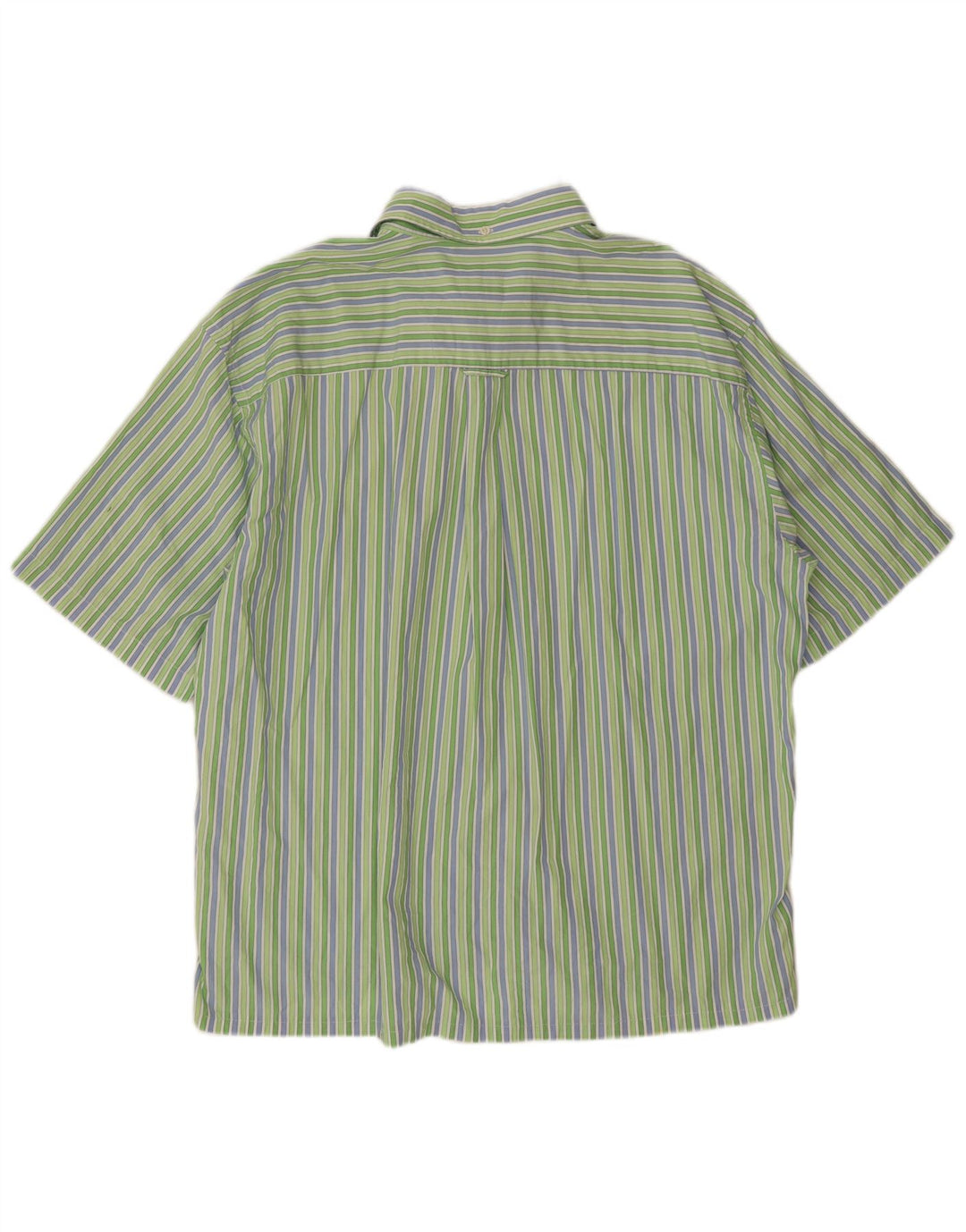Camicia a maniche corte da uomo Lacoste taglia 46 2XL a righe verdi
