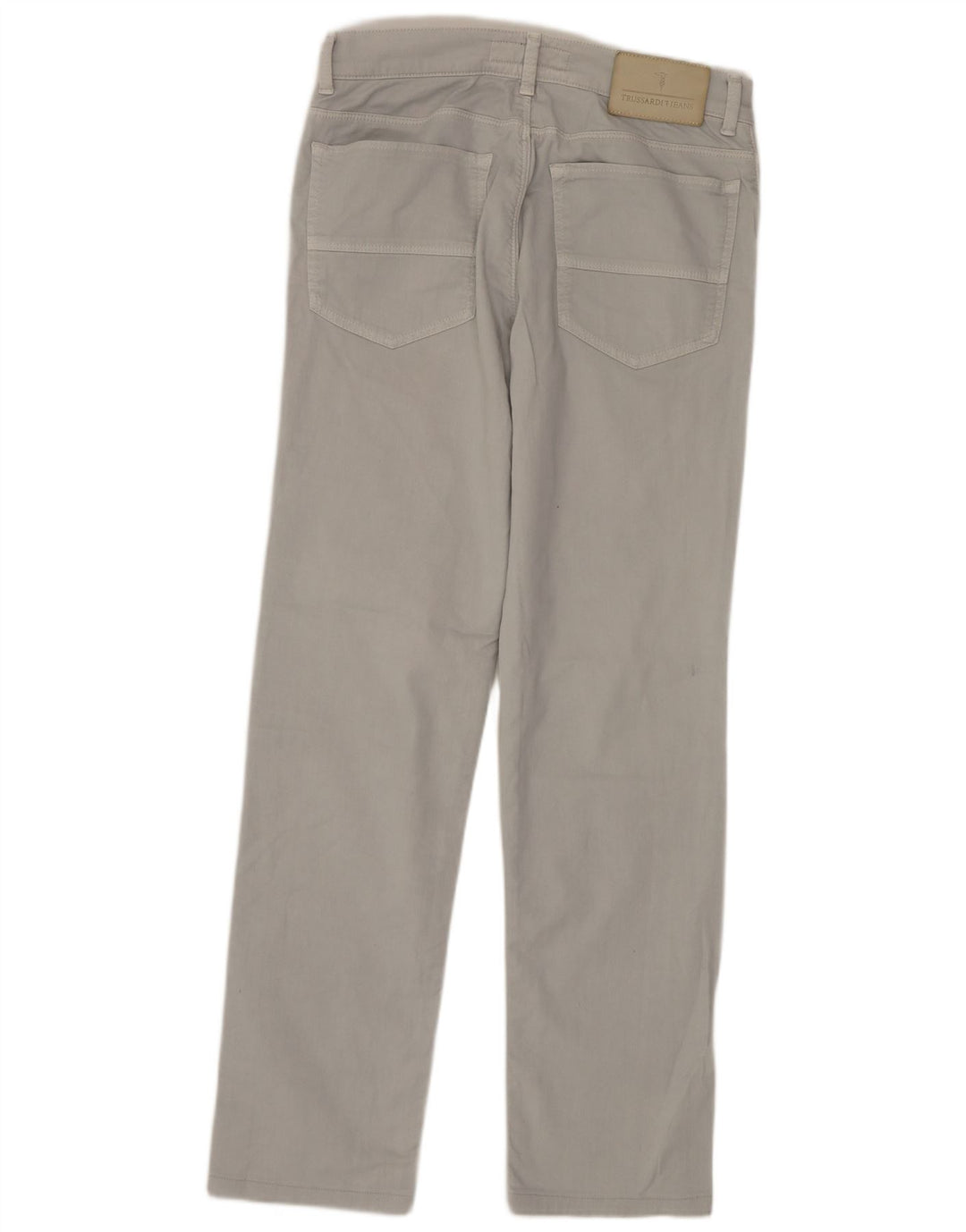 Jeans Dritti Donna TRUSSARDI W30 L30 Cotone Grigio