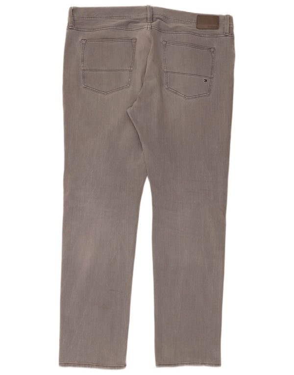Tommy Hilfiger Uomo Bleecker Slim Jeans W38 L34 Cotone Grigio