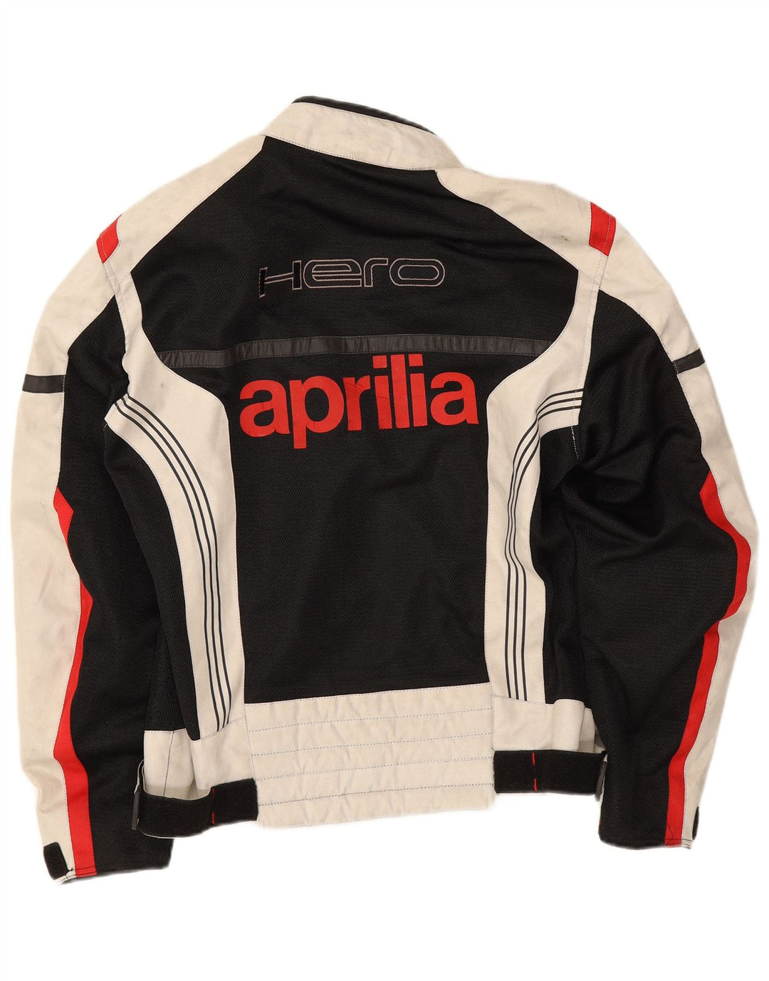 Giacca da corsa grafica da uomo Aprilia UK 38 Poliestere color block medio nero