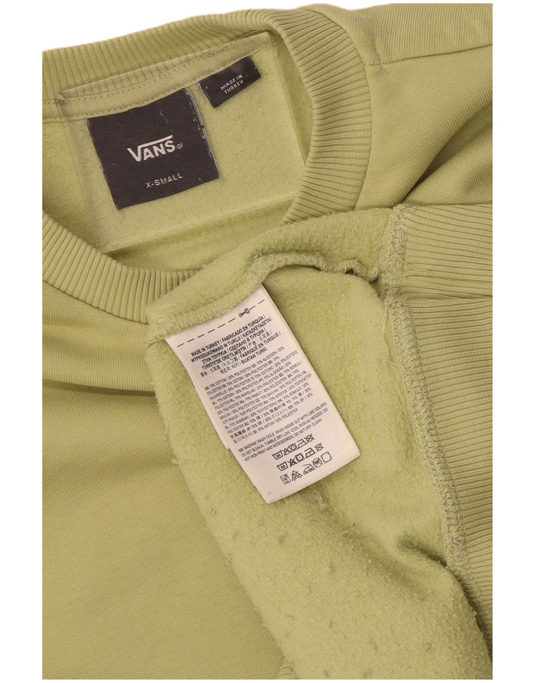 Felpa da uomo Vans maglione XS verde cotone