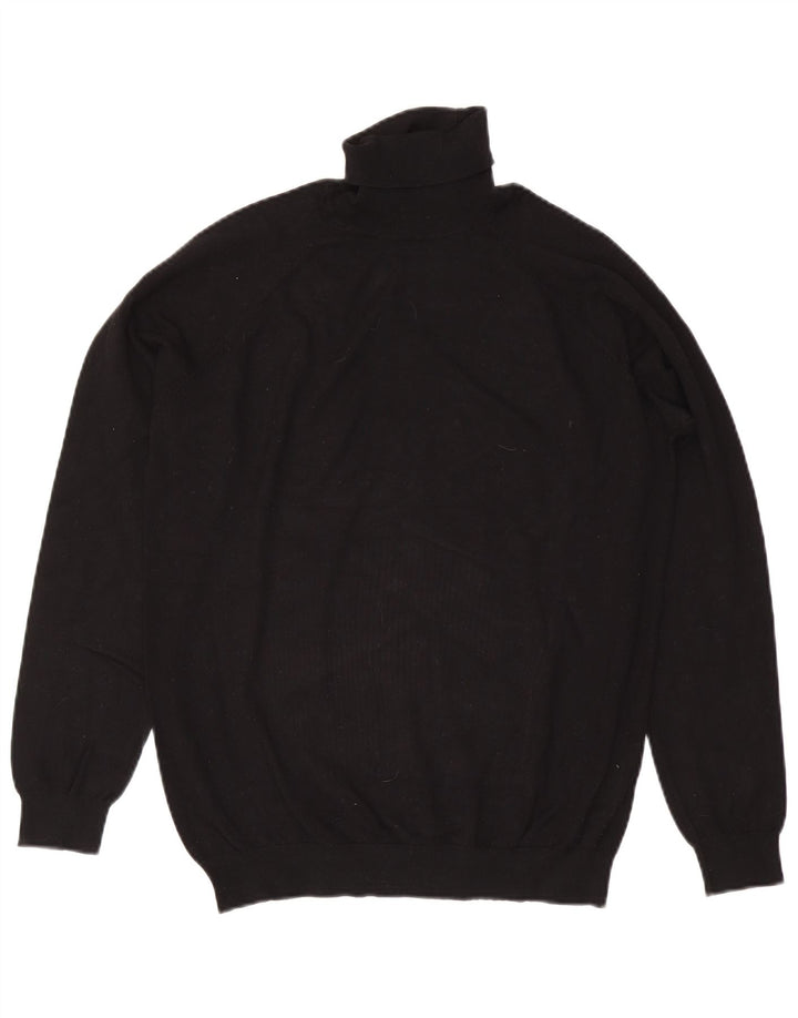 Maglione Zara da uomo con collo alto e maglione grande in viscosa nera