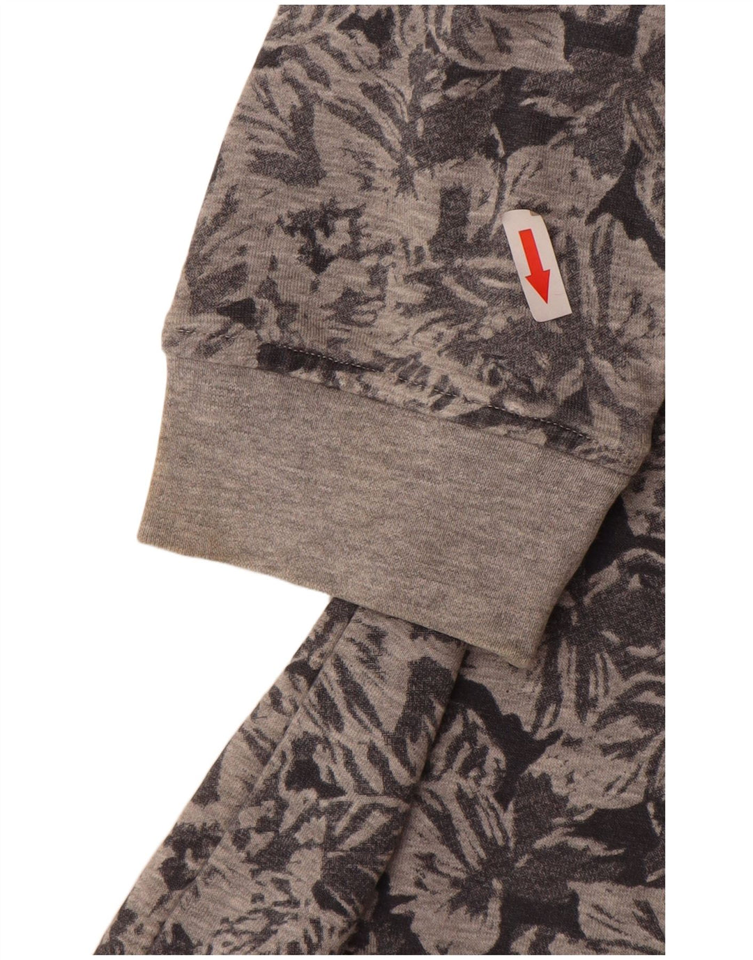 Felpa oversize da donna Ellesse Maglione UK 14 Cotone floreale grigio medio