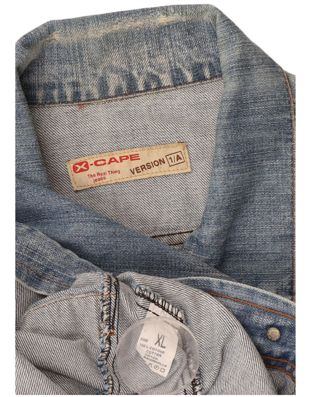 Giacca di jeans da donna X-Cape UK 18 XL Cotone blu