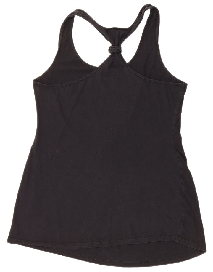 Canotta grafica da donna VINTAGE UK 12 cotone nero medio