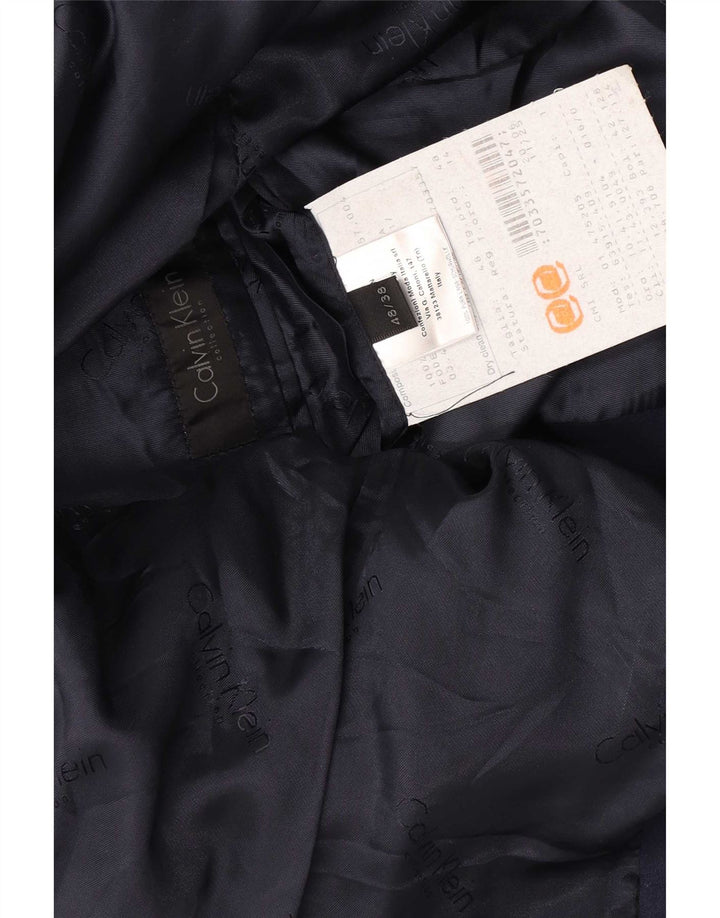 Giacca blazer da uomo a 1 bottone Calvin Klein IT 48 media lana blu navy