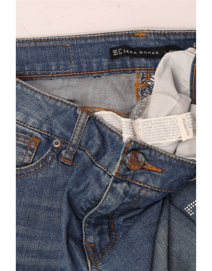 Jeans Bootcut da donna Zara EU 40 medio W30 L30 cotone blu