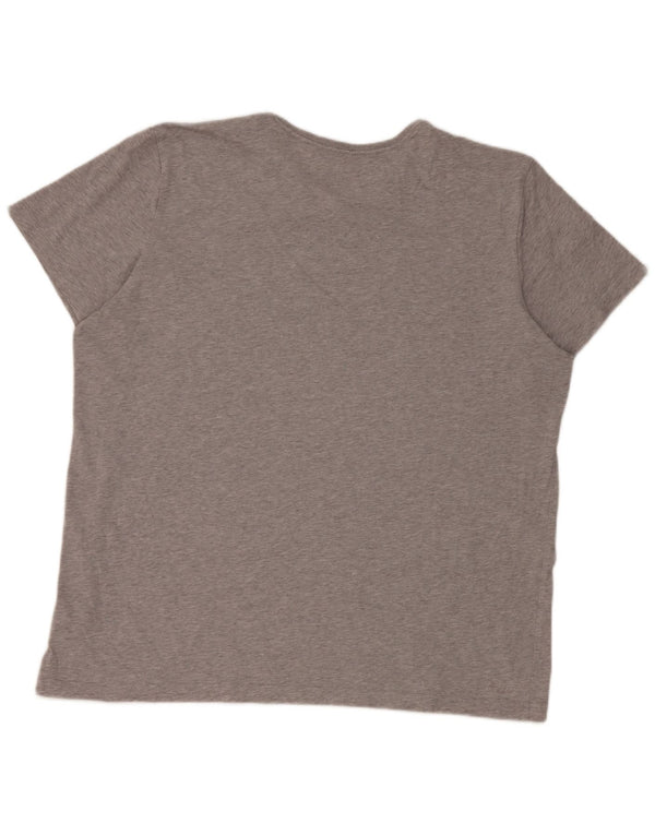 T-shirt grafica da uomo Adidas Top 2XL cotone grigio