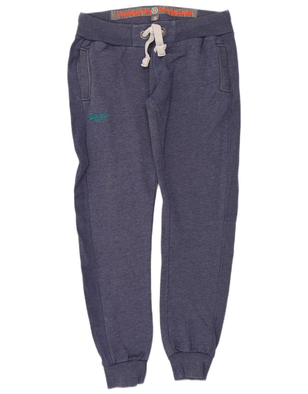 Pantaloni da tuta da uomo Superdry Joggers Large in cotone blu navy