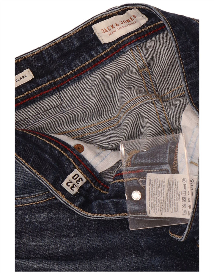 Jeans dritti Clark da uomo Jack & Jones W32 L30 cotone blu
