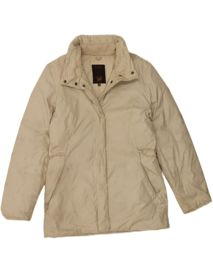 Giacca imbottita con cappuccio da donna Gas UK 14 Large Beige Nylon