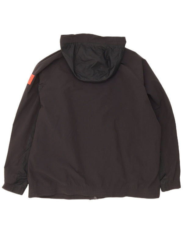 Giacca a vento con cappuccio da uomo Nike UK 44 2XL nylon nero