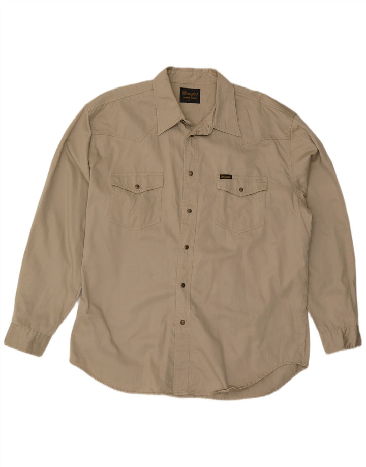 Camicia da uomo Wrangler 2XL in cotone beige