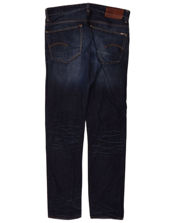 Jeans slim da uomo G-Star 3301 W34 L34 cotone blu navy